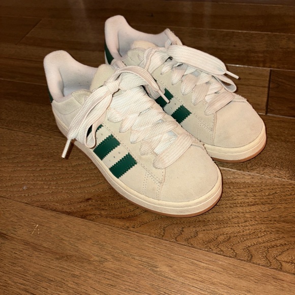 adidas Shoes - Adidas Campus Off-White and Green